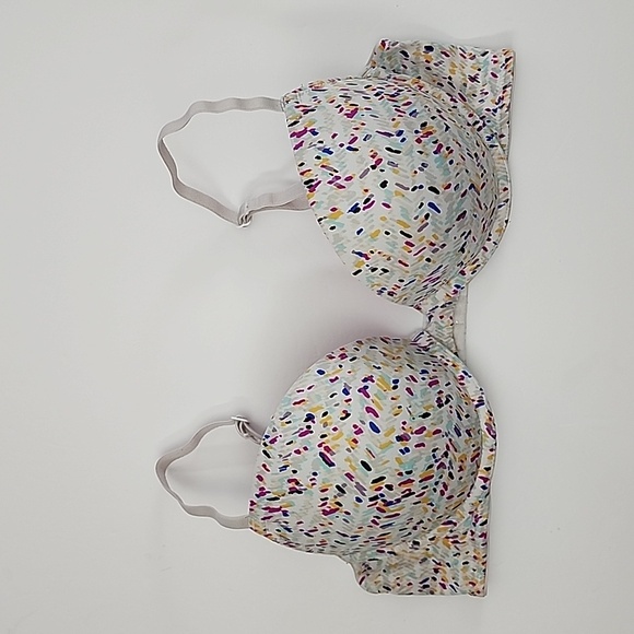 ⭐️2/ $30⭐ La SENZA Remix Push Up Plunge Multi Coloured Pattern Light Padded 34C - Picture 9 of 10